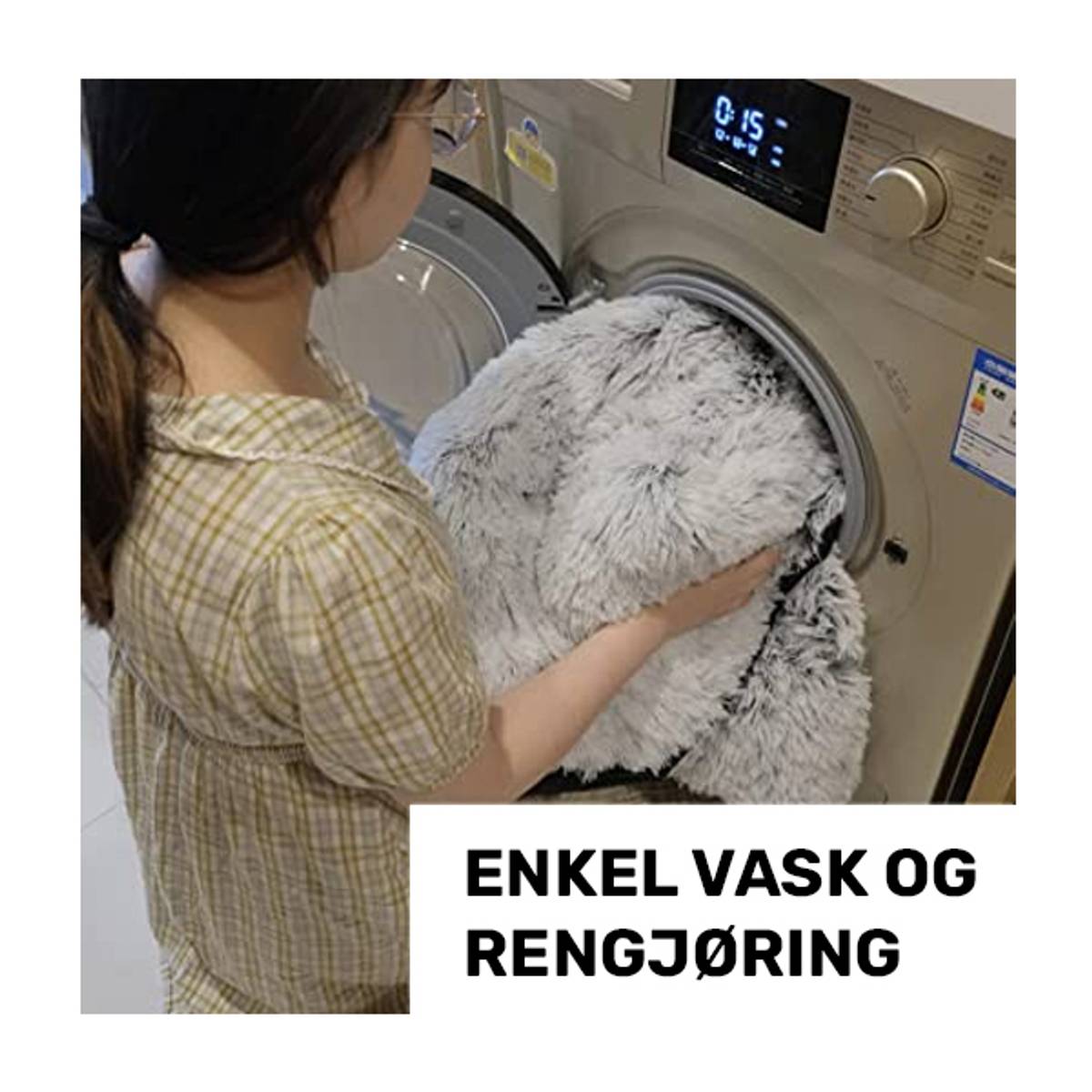 Hundeseng med avtakbart trekk